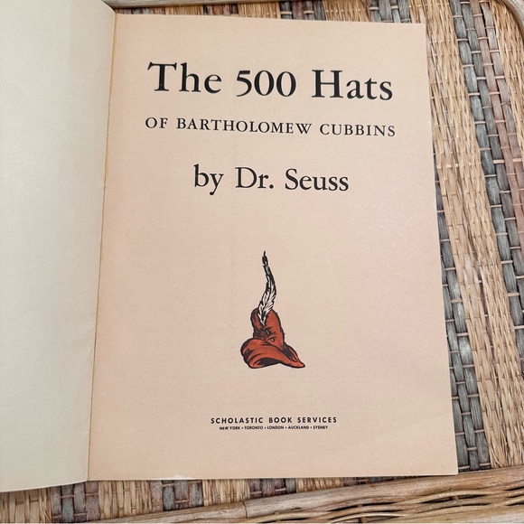 Dr. Seuss The 500 Hats of Bartholomew Cubbins, Vintage 1966 Paperback Scholastic - Picture 4 of 9